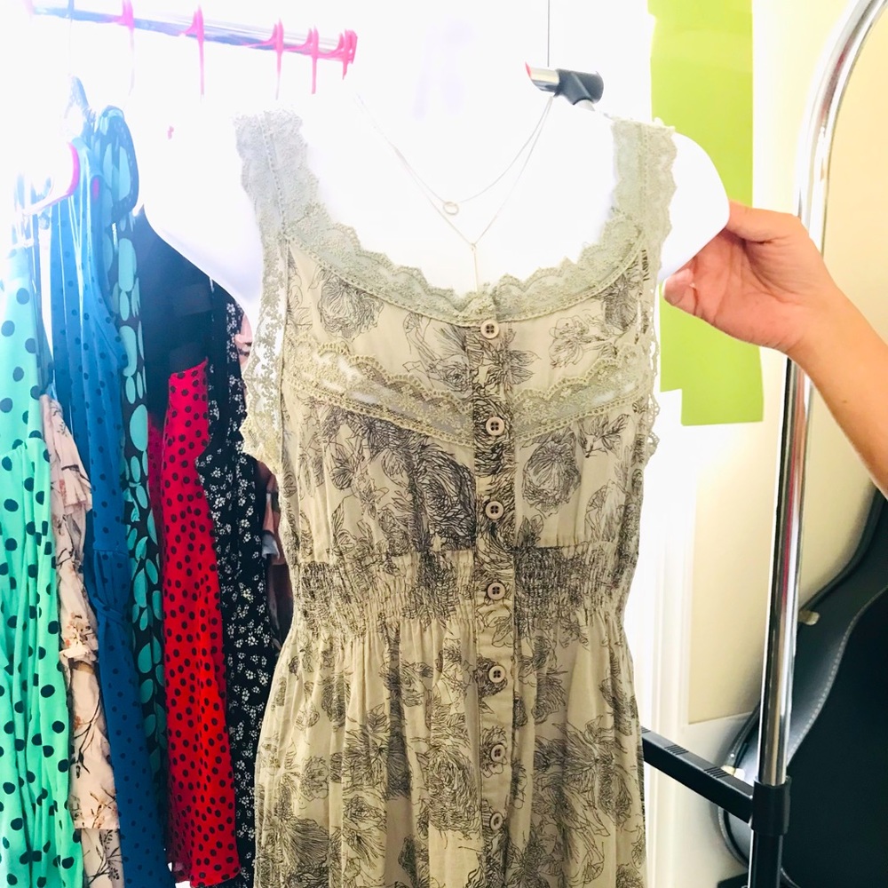 Vintage gray dress